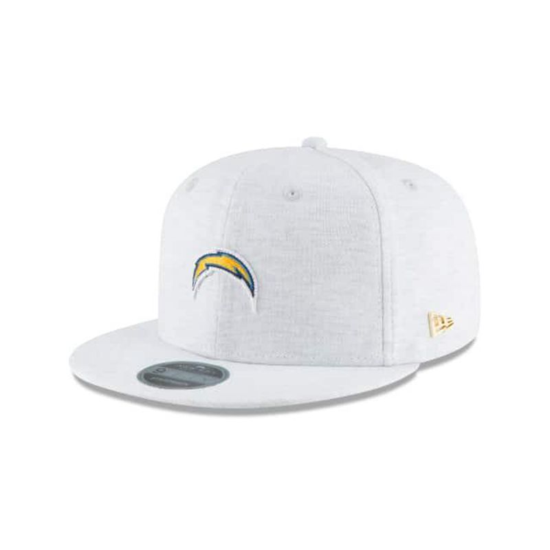 NFL Los Angeles Chargers Micro Stitch 9Fifty Snapback (DGA5661) - Grey New Era Caps